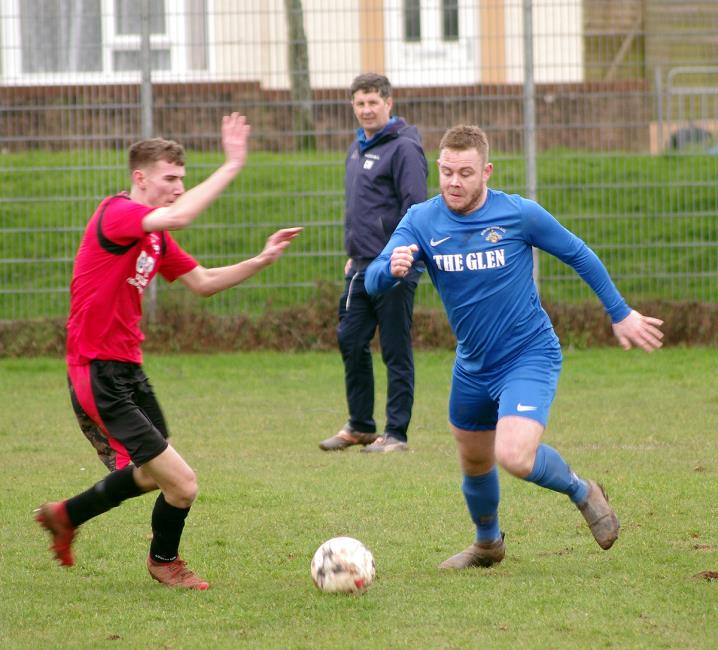 Joe Leahy presses forward for The Wizards at Pennar